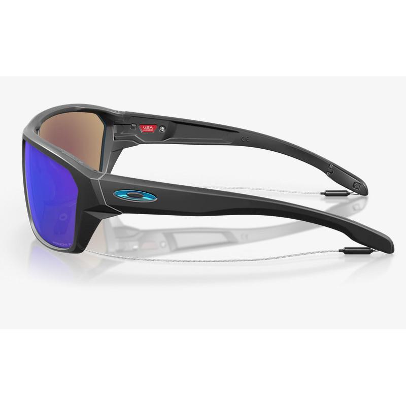 偏光グラス オークリー SPLIT SHOT(スプリットショット) matteblack PRIZM SAPPHIRE POLARIZEDの画像