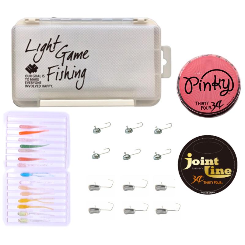 34 ナチュラム限定 豆アジ攻略 アジングワーム ジグヘッド ケース ライン付セット ナチュラム Yahoo ショッピング店 通販 Yahoo ショッピング