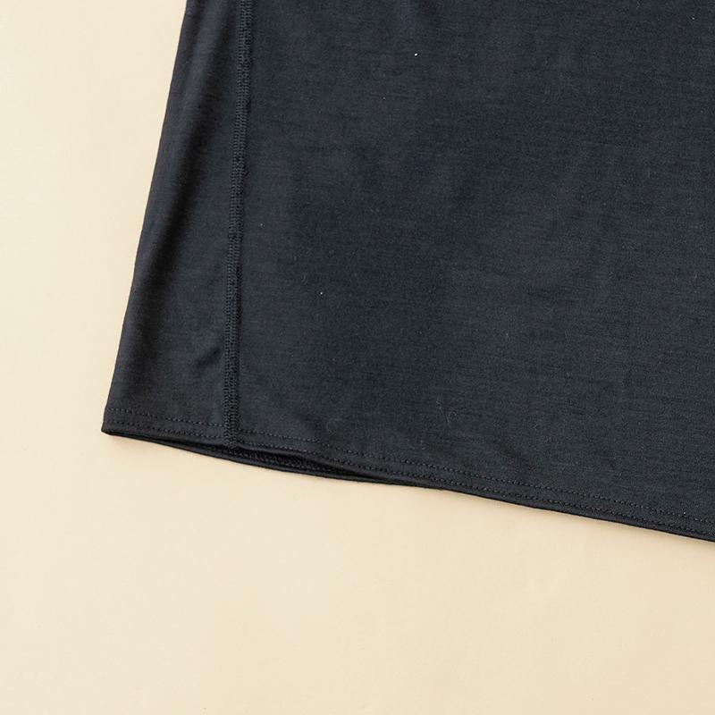 アンダーウェア(メンズ) ハイランダー メリノウール100%  日本国内縫製 インナー ロングスリーブ Tee M ブラック｜naturum-outdoor｜04