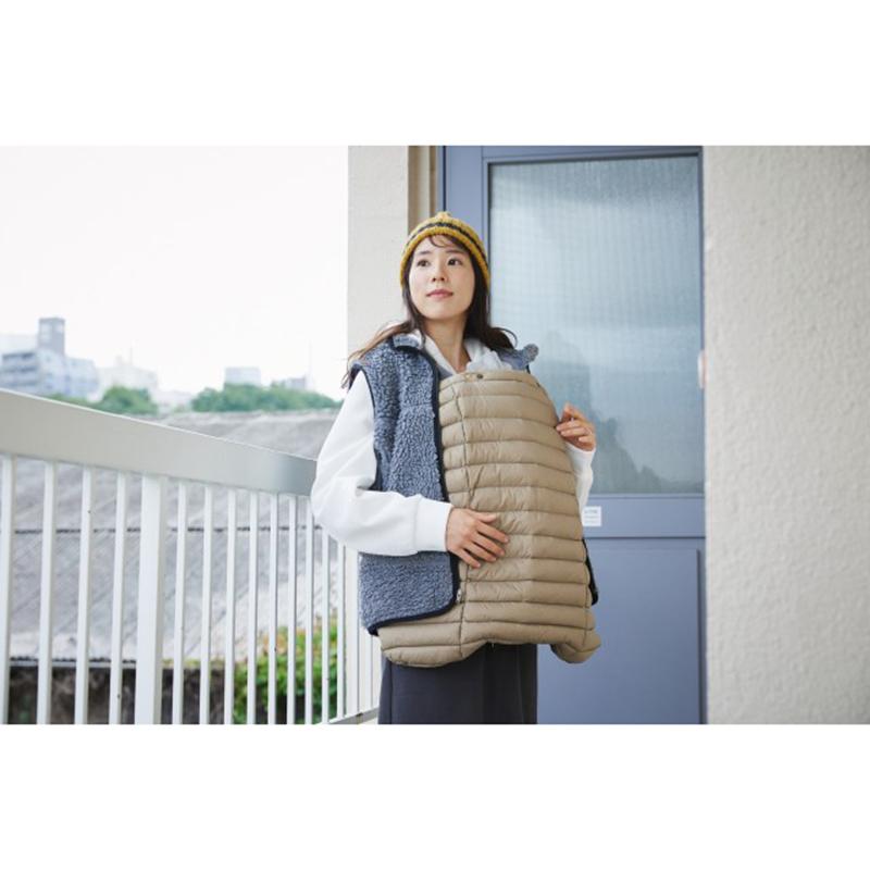 BabyHopper オールウェザー ダウン3WAY 防寒ケープ W58×H58cm ベージュ｜naturum-outdoor｜07