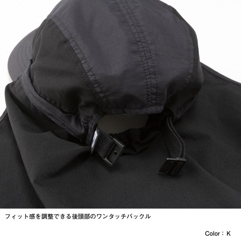 帽子 ザ・ノース・フェイス 24春夏 SUNSHIELD CAP(サンシールドキャップ) M ブラック(K)｜naturum-outdoor｜02