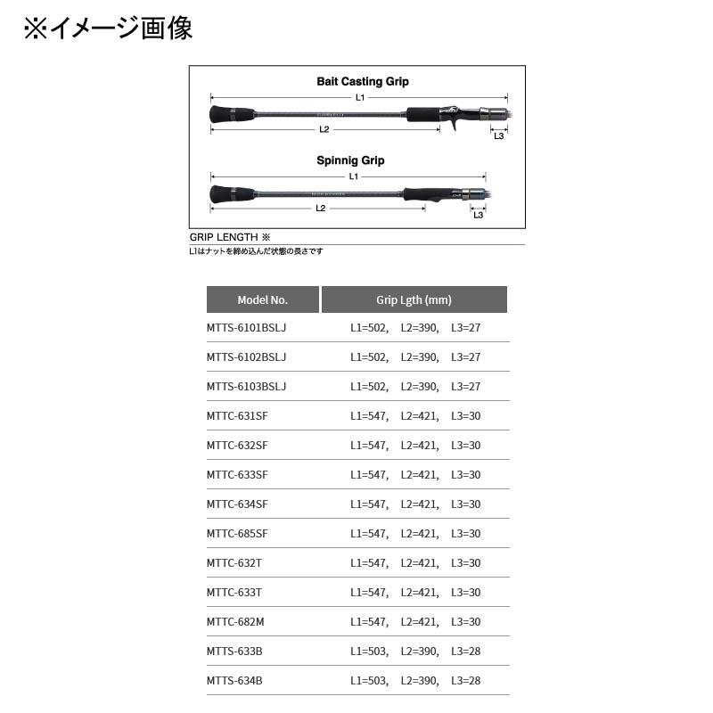 ジギングロッド アンリパ パームス メタルウィッチクエストアルファ MTTS-6101BSLJ｜naturum-outdoor｜06