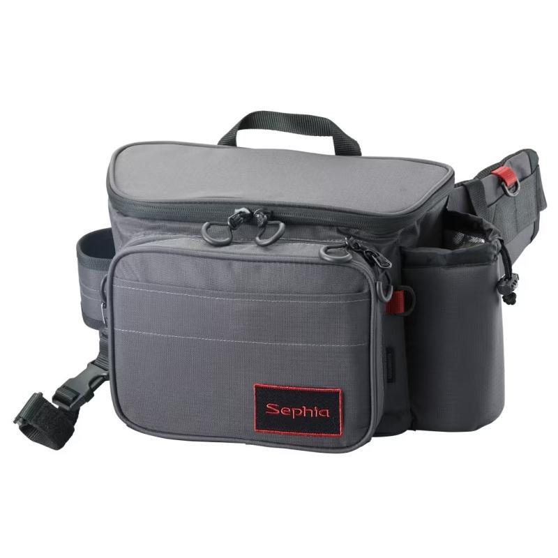 シマノ タックルバッグ BW-222W セフィア ランガンウエスト  M  グレー シマノ（SHIMANO） タックルバッグ BW-222W セフィア ランガンウエスト