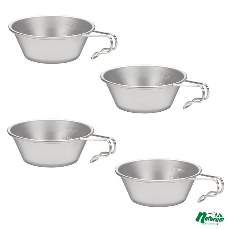 ⭐️【希少・未使用】スノーピーク peak 窒化シェラカップ 4個セット snow peak（スノーピーク） キッチンツール ステンレスシェラカップ 4