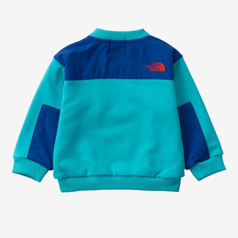 トップス ザ・ノース・フェイス Baby’s DENALI SWEAT CREW(デナリ スウェット クルー)ベビー 90 アプレブルー(AB)｜naturum-outdoor｜02