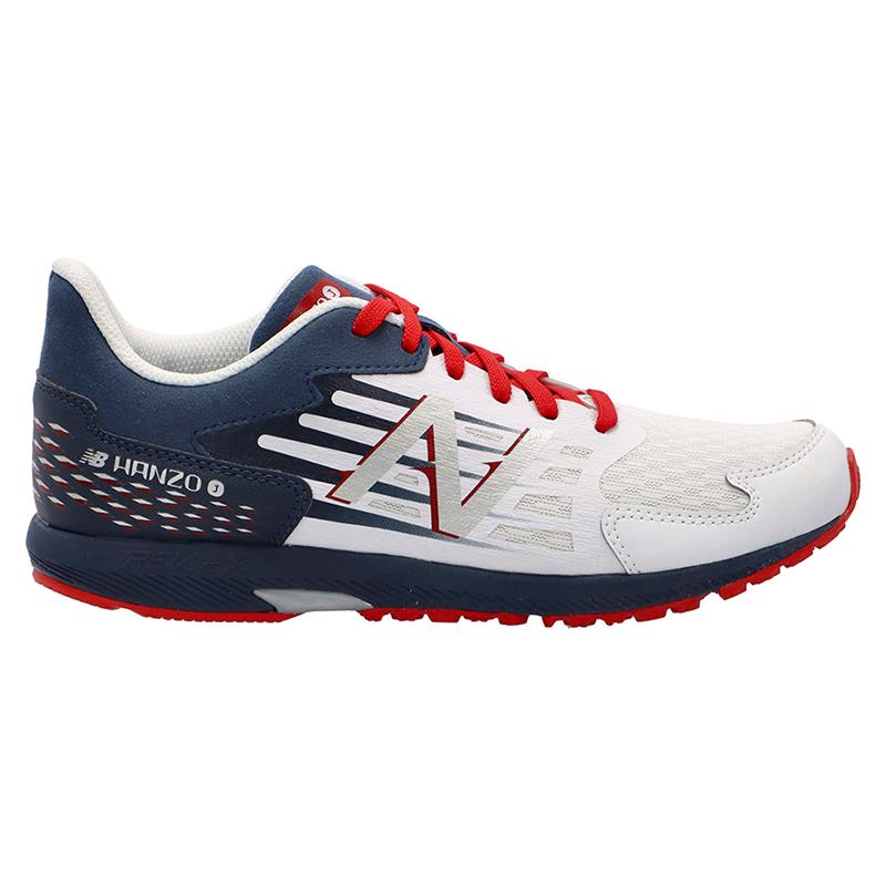 フットウェア ニューバランス 24春夏 NB HANZO J V6 LACE(エヌビー ハンゾー J V6 レース) 20.5cm WHITE/NAVY｜naturum-outdoor｜02