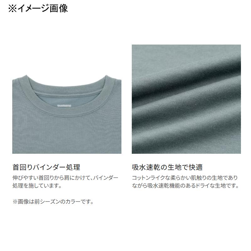 フィッシングウェア シマノ SH-022W ドライロゴTシャツ ロングスリーブ M ピュアネイビー｜naturum-outdoor｜03