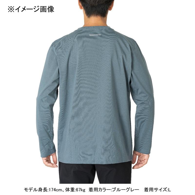 フィッシングウェア シマノ SH-022W ドライロゴTシャツ ロングスリーブ L ピュアネイビー｜naturum-outdoor｜05