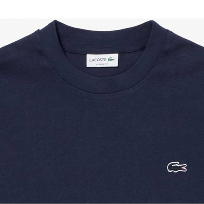 トップス(メンズ) LACOSTE 24春夏 アウトライン クロック クルーネックTシャツ 4 ネイビー｜naturum-outdoor｜02