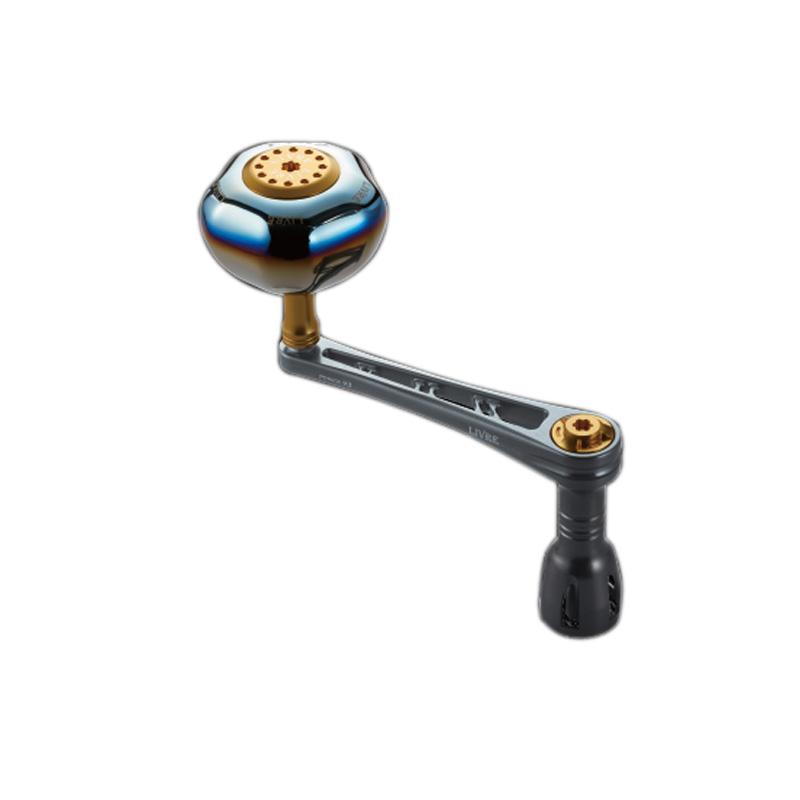 LIVRE リールカスタムパーツ POWER93(PT52) シマノ18000-20000番用 右巻  93mm  ガンメタP+チタンG 1/1は全品+P5% リールカスタムパーツ LIVRE POWER93(PT52) シマノ18000