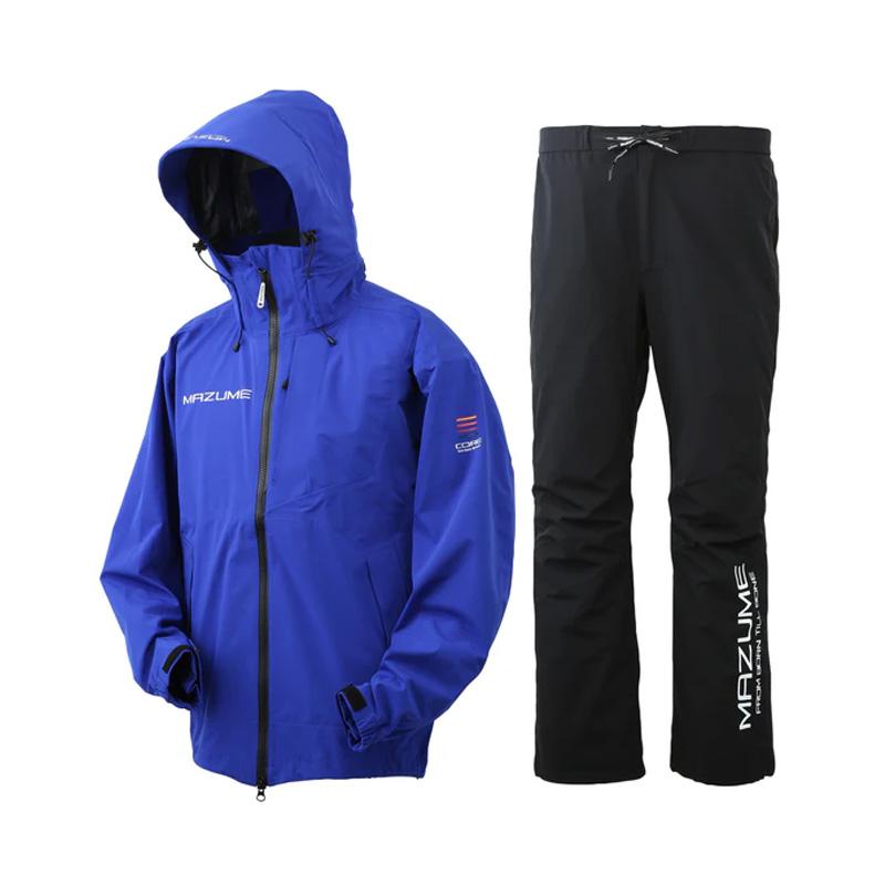 MAZUME(マズメ) コアレインスーツ ジャケット　ブルー マズメ mazume コアレインスーツ M ブルー : ナチュラム Yahoo