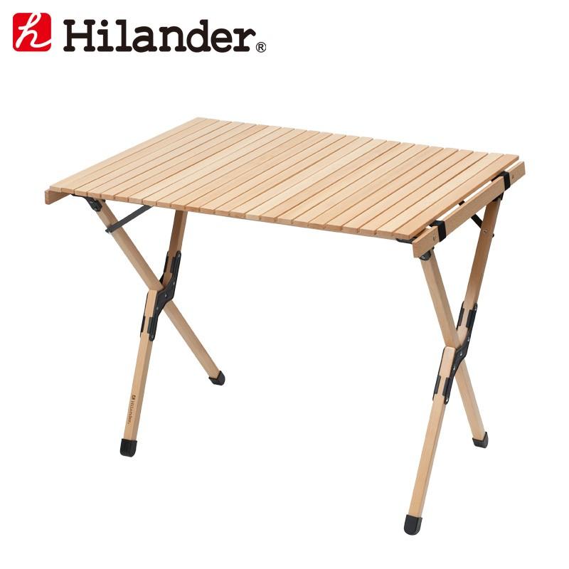 新しい ウッドロールトップテーブル 90cm Hilander - テーブル/チェア