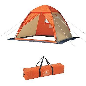 釣り用テント キャプテンスタッグ ワカサギ釣りワンタッチテント210(コンパクト) オレンジ