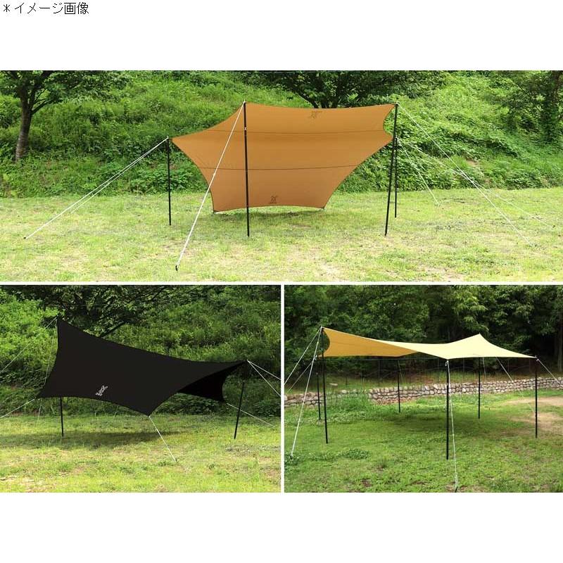 タープ・シェルター DOD ヘーキサタープ(ポリコットン製ヘキサタープ) タン｜naturum-outdoor｜08