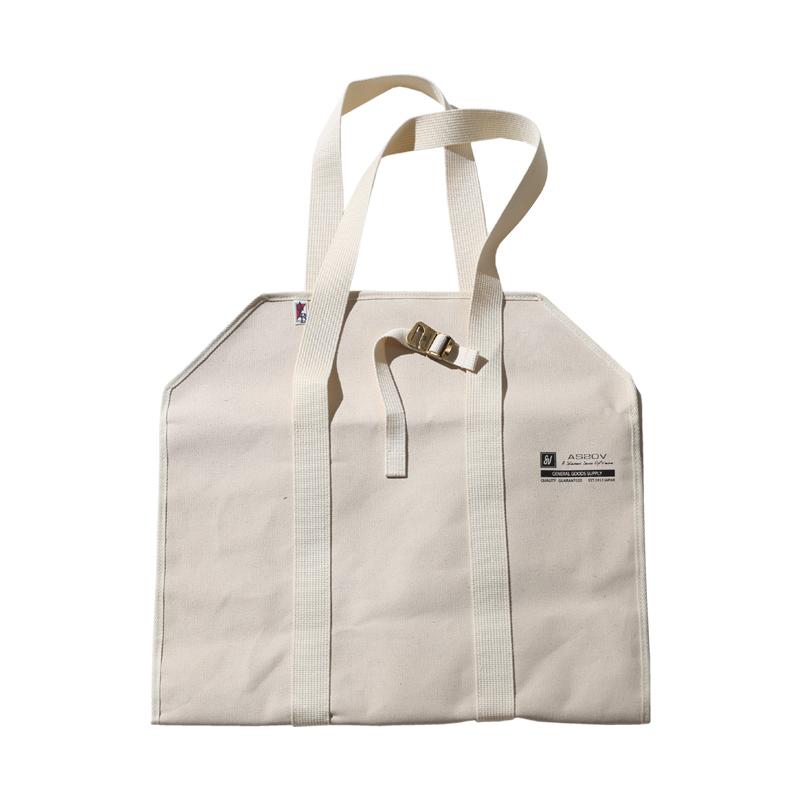 AS2OV CANVAS FIREWOOD BAG IVORY