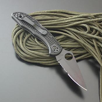 アウトドアナイフ スパイダルコ Spyderco デリカ 4 チタンコーティング