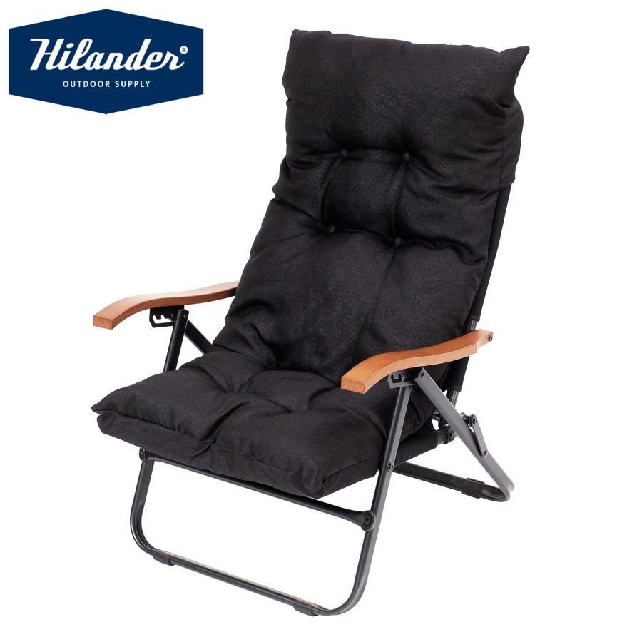 ハイランダー クライマックスローチェア2 ブラック AL(アルミ) 2脚セット Hilander（ハイランダー） アウトドアチェア お得なセット