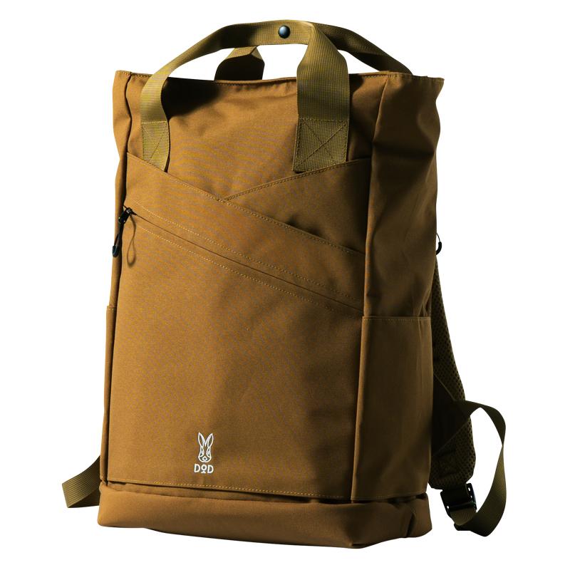DOD（ディオーオーディー） トートバッグ トトサク 21L キャメル