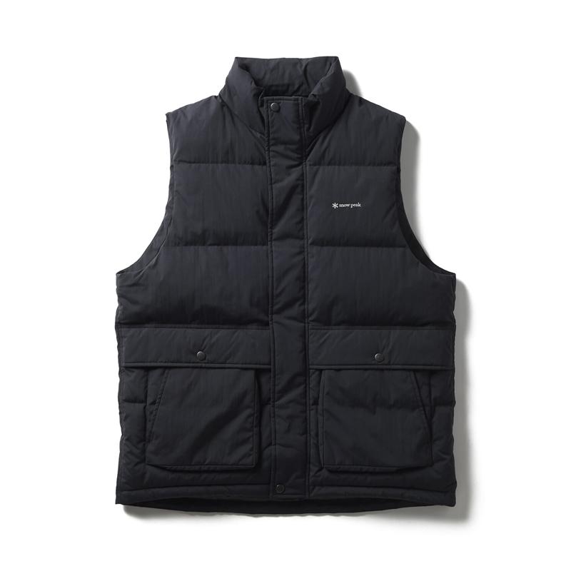 スノーピーク ベスト(メンズ) Everyday Down Vest  M  Black snow peak（スノーピーク） ベスト(メンズ) Everyday Down Vest M
