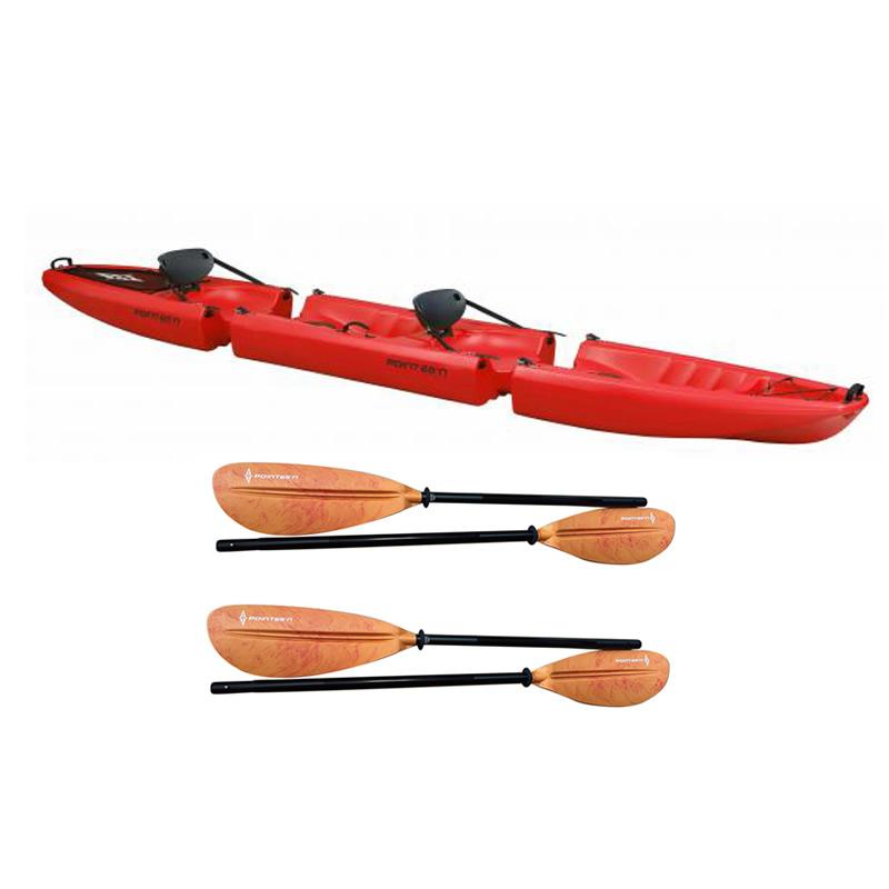 シーカヤック2人乗り パドル等一式