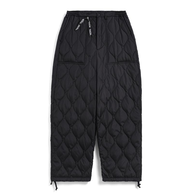 TAION パンツ(メンズ) ミリタリー ワイド ダウンパンツ  M  BLACK パンツ(メンズ) TAION ミリタリー ワイド ダウンパンツ M BLACK