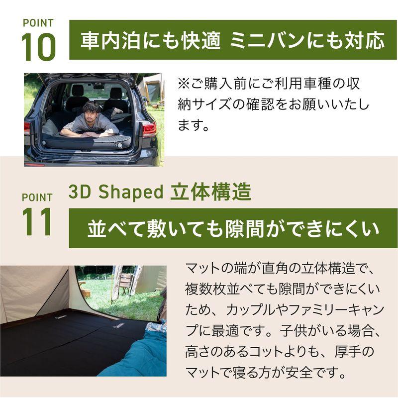 alpidex インフレーターマット　ダブルサイズ　3D shaped 楽天市場】圧倒的高評価☆5.0 ALPIDEX インフレーターマット