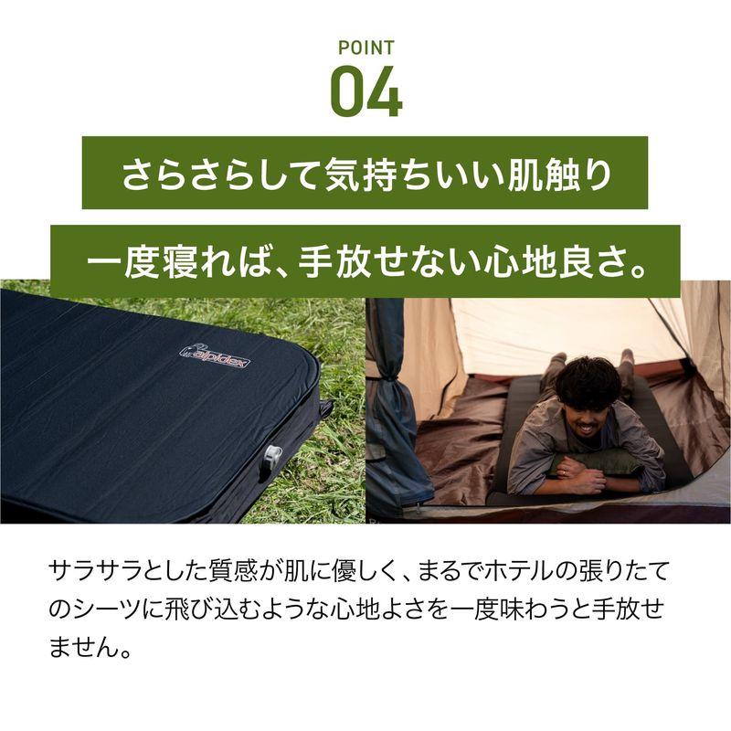 ALPIDEX インフレーターマット キャンプ エアー マット ベッド