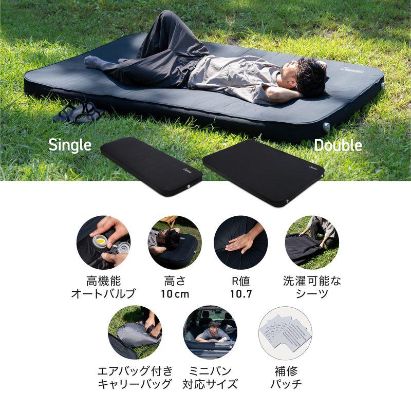 alpidex インフレーターマット キャンプ エアー ベッド アウトドア 