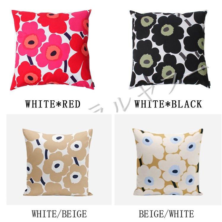 Marimekko マリメッコ クッションカバー ピエニウニッコ Pieni Unikko 売却 花柄 人気 50x50cm 2枚目購入可能 北欧 ブランド 雑貨 レッド