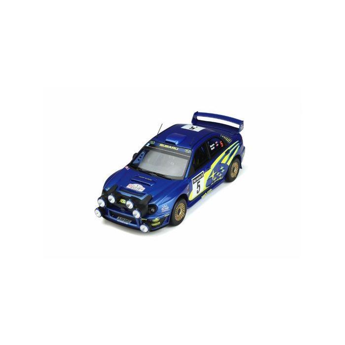 ミニカー 1/18 OttO mobile スバル インプレッサ WRC (ブルー) 世界