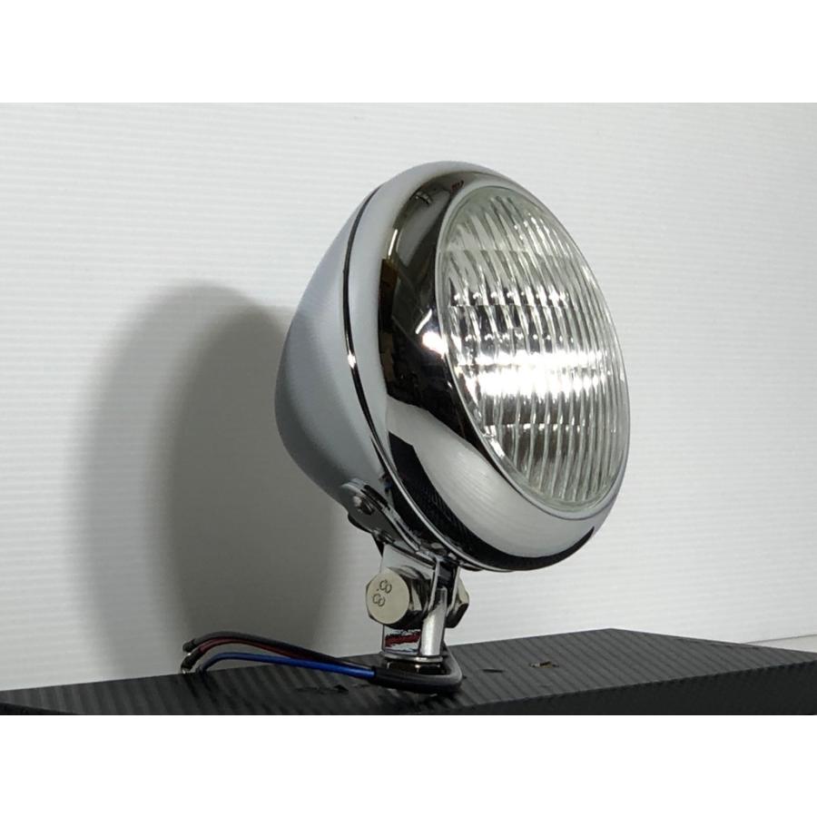 ☆栃木発☆ 4-1／2インチ クラシックラウンドヘッドライト メッキ