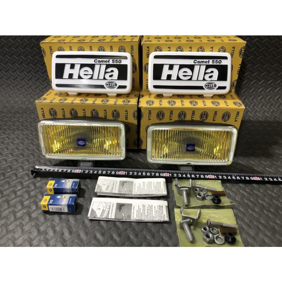 ￥送料一律￥2個セット ヘラー コメット 550 フォグ イエロー 正規品 検）hella マーシャル シビエ ルーカス ピア PIAA  CIBIE 角 凸 当時_1