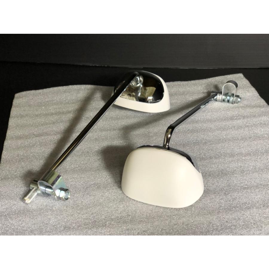 ナポロッキータイプミラーホワイト/メッキ 新品ステッカー付き送料込み 楽天市場】ナポレックミラーの通販 パーツ