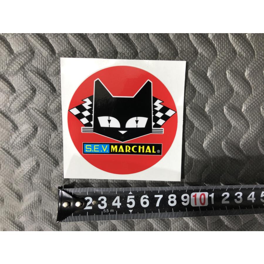 SEV MARCHAL 正規品 マーシャル ステッカー 赤丸 カラー 直径80mm 赤 