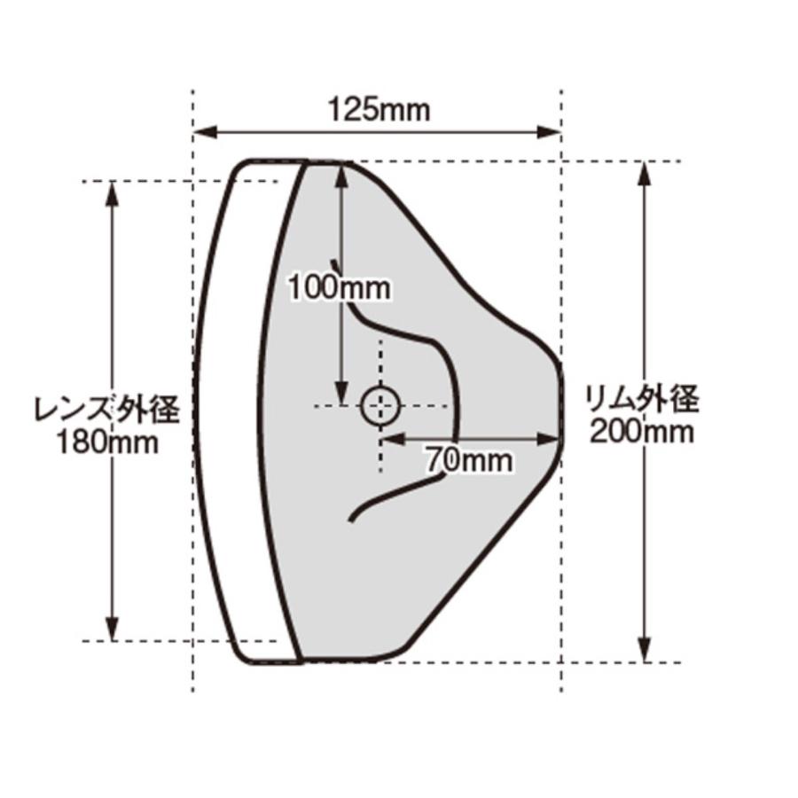 PMC マーシャル シビエ 装着可☆ 安心のPMC製 汎用 180Φ ヘッドライト