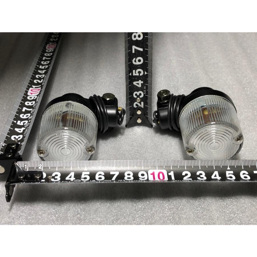 ☆品質重視☆ CGC 千代田 500 丸 型 ウィンカー クリア ブラック 2個