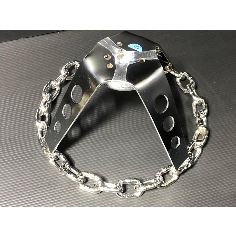 MOONEYES ☆久々入荷☆ メッキ チェーン リンク 3スポーク 25cm GS741