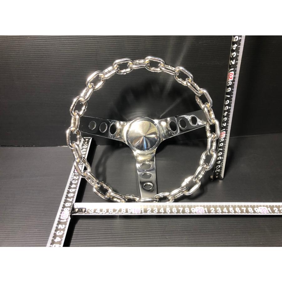 MOONEYES ☆久々入荷☆ メッキ チェーン リンク 3スポーク 25cm GS741