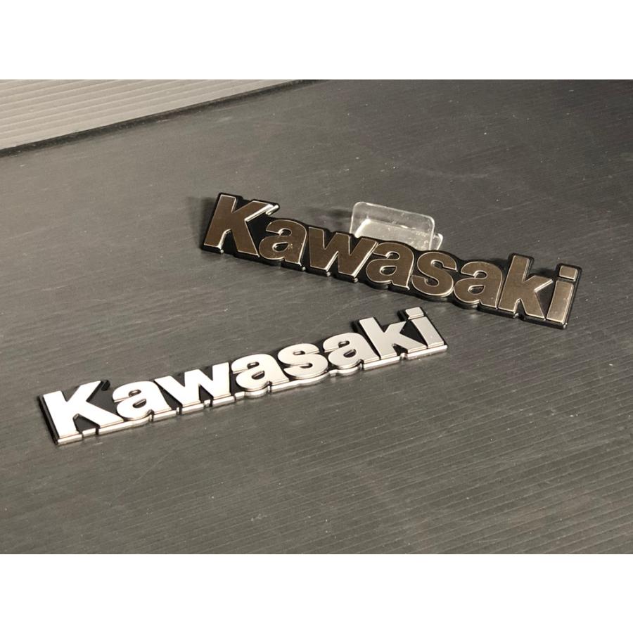 カワサキ（Kawasaki） ☆金属製☆ 純正 タンク エンブレム メッキ S