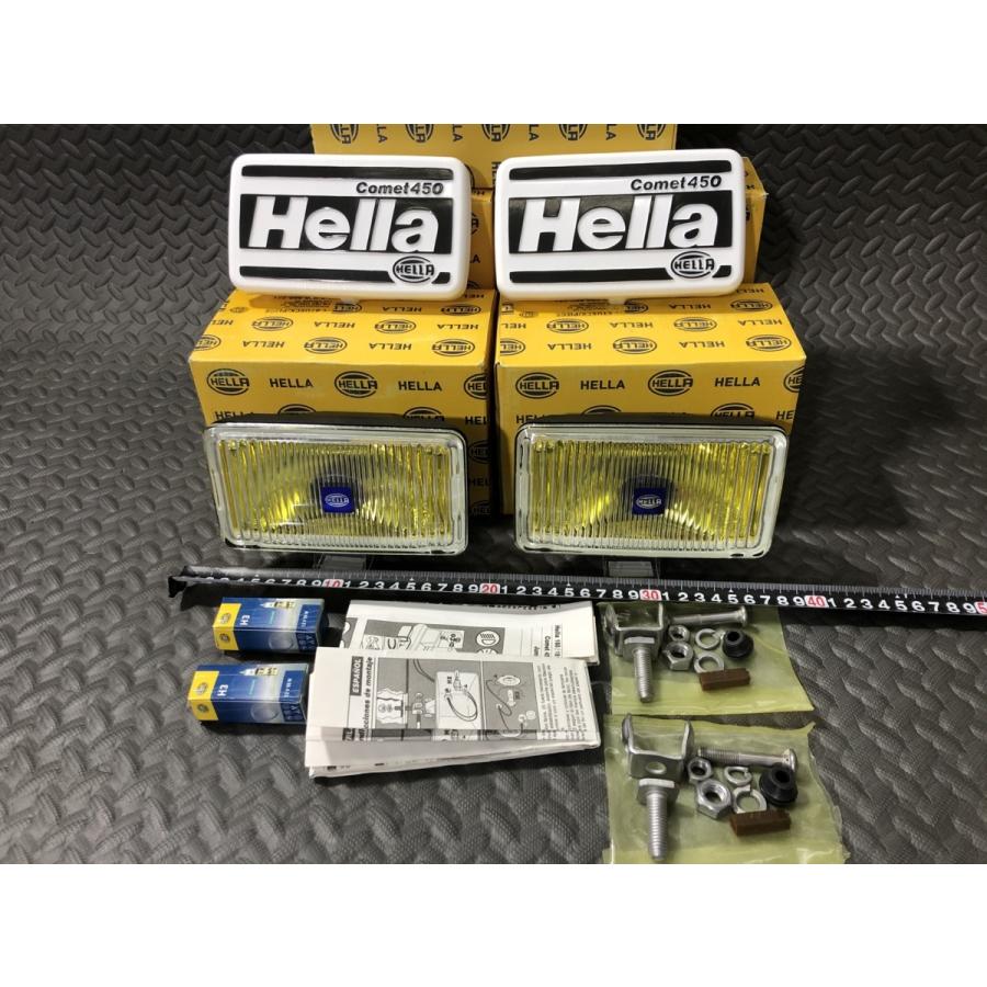 ￥送料一律￥2個セット ヘラー コメット 450 フォグ イエロー 正規品 検）hella マーシャル シビエ ルーカス ピア PIAA  CIBIE 角 凸 当時｜nautoplan｜02