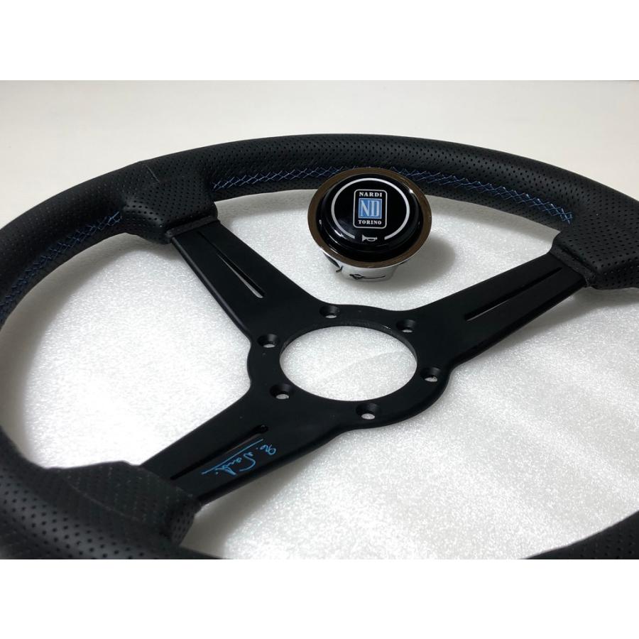 NARDI ナルディ ステアリング ハンドル ブラックレザー イタリア製 正規品 NARDI 在庫有☆限定☆ ナルディー N927 スポーツ type A 340φ 黒