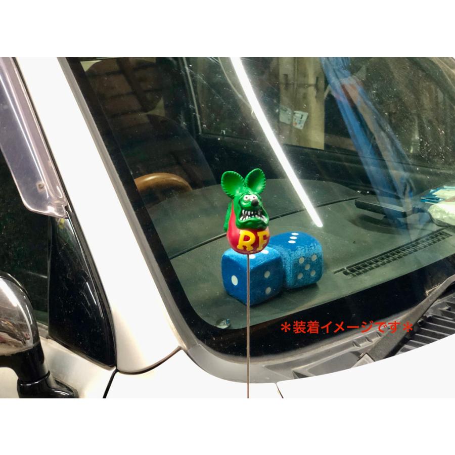 MOONEYES ￥送料一律￥Rat Fink スクイーズ アンテナ トッパー RAF591 