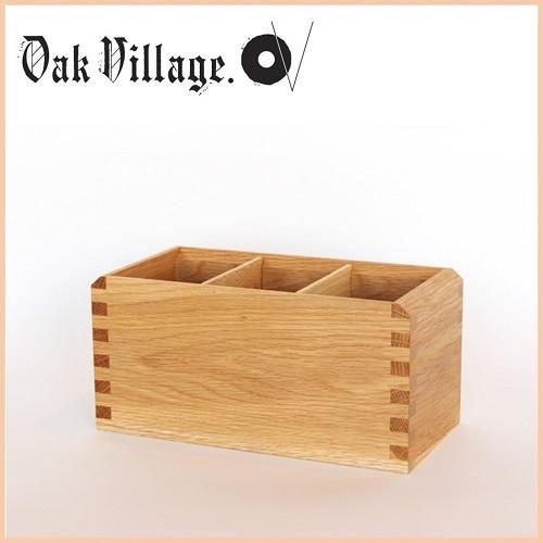 木製 多用途ペン立て ナチュラル 01060-10 オークヴィレッジ Oak Village 国産材使用 伝統工法による木製文具｜navi-p-com-online