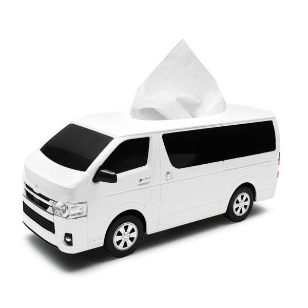 トヨタ ハイエース ティッシュケース ホワイト TOYOTA HIACE tissue