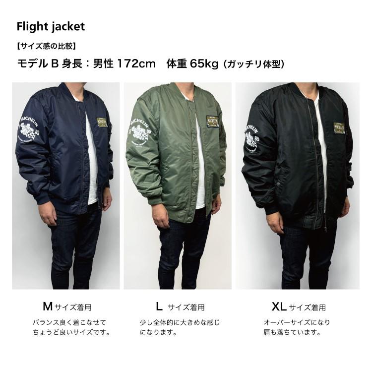 【新品未使用】MICHELIN MA-1フライトジャケット オリーブ Mサイズ ミシュラン] フライトジャケット Flight jacket Mサイズ ブラック