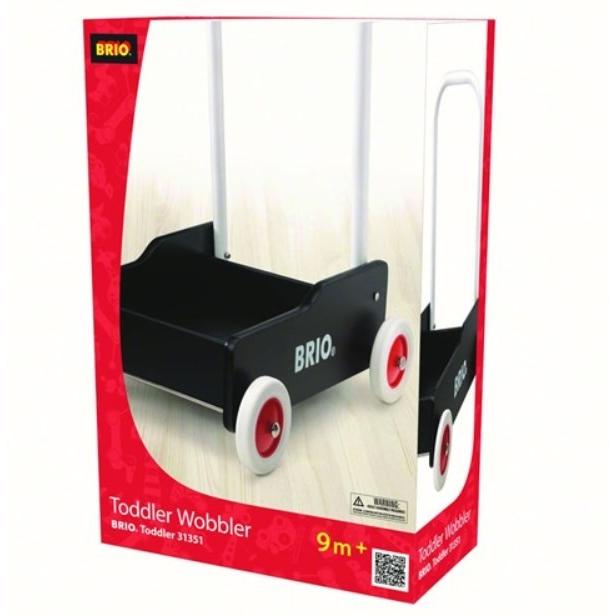 【中古】「未使用品」BRIO (ブリオ) 手押し車 ブラック [ 木製 おもちゃ ] 31351 BRIO（ブリオ） 木のおもちゃ 手押し車（黒） 31351