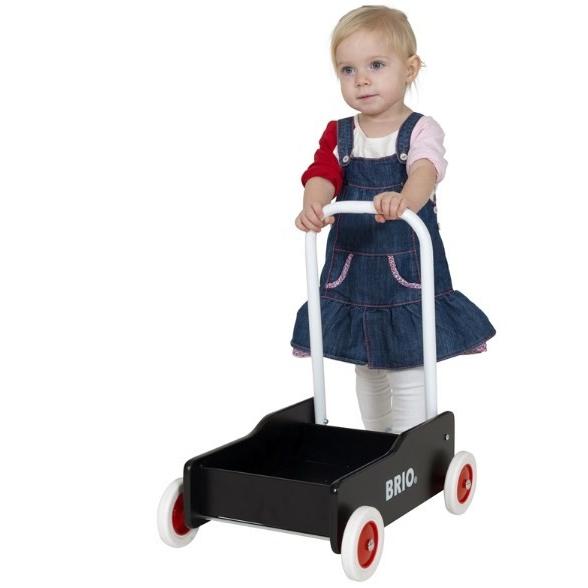 【中古】「未使用品」BRIO (ブリオ) 手押し車 ブラック [ 木製 おもちゃ ] 31351 BRIO（ブリオ） 木のおもちゃ 手押し車（黒） 31351