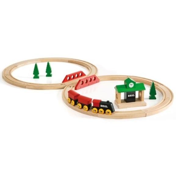 ブリオ BRIO 木のおもちゃ クラシックレール８の字セット 33028 | BRIO