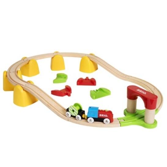 ブリオ BRIO 木のおもちゃ マイファーストバッテリーパワーレールセット 33710 木製／知育玩具／レールトイ