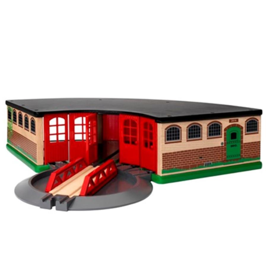 ブリオ BRIO 木のおもちゃ 大型車庫 33736 木製／知育玩具／レールトイの画像
